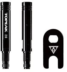 Topeak Ventilverlängerungs-Set, 28 mm, Paar, Schwarz (28 mm Verlängerung)