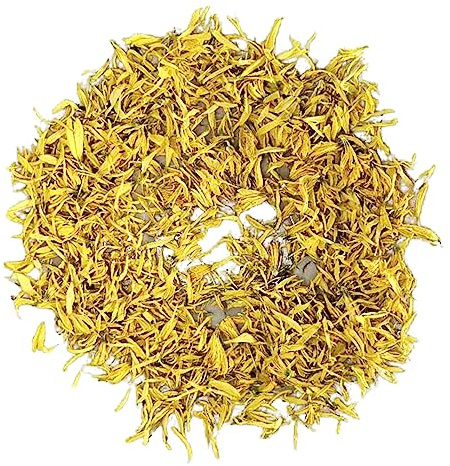 Cozylkx Petali di Fiori Secchi - Petali di Fiori di Crisantemo Giallo Essiccati 5g, Coriandoli di Fiori Biodegradabili per La Produzione di Candele/Sapone, Resin Arts