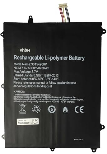 vhbw Akku kompatibel mit Trekstor Primebook C13B | Bmax Y13, Bmax X14, C13 Notebook (5000 mAh, 7,6 V, Li-Polymer)