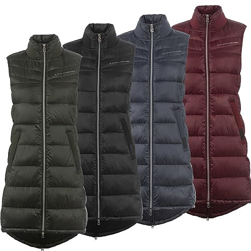 Cavallo Steppweste Langweste Reitweste Damen CAVALGELLA, Größe:34, Farbe:Midnight-Blue