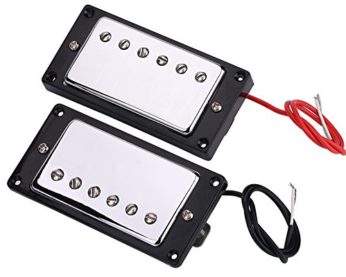Bridge and Neck Chrom Humbucker Pickup Set mit Befestigungs Schrauben für LP-Gitarren