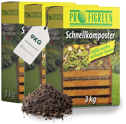 Blumixx Schnellkomposter 9 kg | Kompostbeschleuniger als Granulat | Beschleunigung des Kompostierungsprozesses | Hochwertiger Kompoststarter aus Naturstoffen | Ideal für nährstoffreiche Erde
