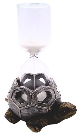 Sanduhr Schildkröte Sanduhr, 2,5 Minuten Sanduhr mit Schildkröte Figur für Zuhause und Büro, 14 cm