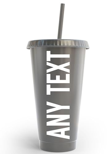 Custom Name Personalized Tumbler Cold Cup Kids & Adults 24oz Plastic Cold Cup Weddings Birthday Celebrations Partys Iced Tea & Coffee Cups