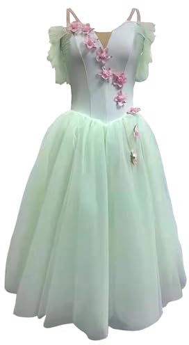 VersusModa tutu Degas Essai Danse Spectacle Femme Fille Casse-Noisette Ballet Reine des Fleurs DEGAS17, vert, XXL