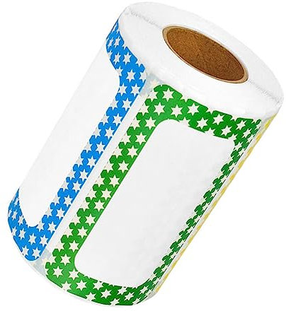 FUNOMOCYA 1 Rolle Blanko Namensschild Aufkleber Haftnotizen Etiketten Personalisierte Blanko-etiketten Für Diy Schultagebuch Organisation Und Kennzeichnung