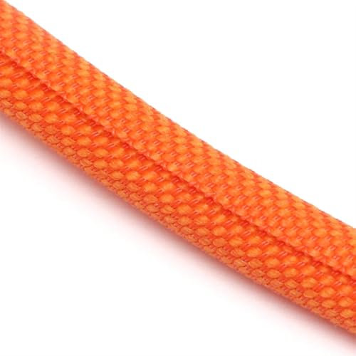 Kabelschlauch 1/2/5 Meter selbstschließender PET-erweiterbarer geflochtener Schlauch, isolierter Wickel, selbstschließender Kabelschutz mit Ärmeln, selbstschließender Kabelorganisator(Orange,8MM_5 MET