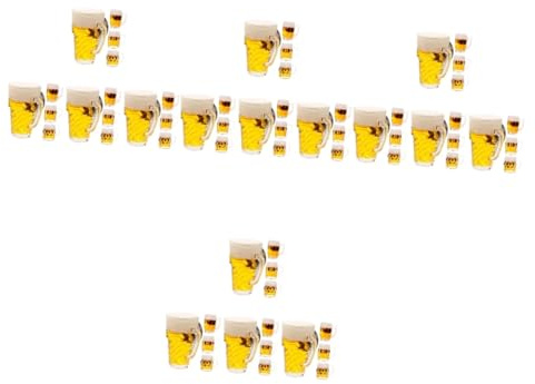 TOPBATHY 4 Ensembles Pendentif Verre À Bière Accessoires Photo Adorable Tasse Miniature Modèle De Chope À Bière Mini Chopes À Bière Ornements De Maison De Poupée Plastique 4 Pièces * 4