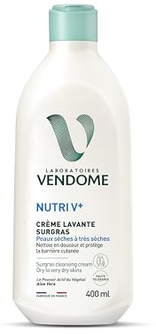 LABORATOIRES VENDÔME - NUTRI V+ - Crème Lavante Surgras - Nettoie En Douceur & Protège La Barrière Cutanée - Effet Nourrissant & Protecteur - Enrichi En Aloe Vera - Peaux Sèches À Très Sèches - 400ml