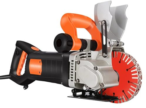 CASEGO Electric Wall Chaser,4800W Electric Wall Chaser,Advanced 133mm Wall Groove Cutting Machine with Rotable Handle, 42mm Depth Adjustable