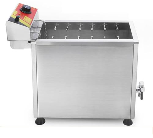 YJFEDCC Freidora Eléctrica Comercial De Queso Hot Dog Stick, Freidora Eléctrica, Freidora De Queso Barra De Alambre Freidora De Palo De Perrito Caliente Estirada