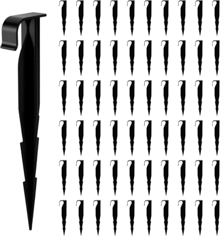 Wzzy Gurden Pack of 50 AquaPEG Ground Securing Pegs for Drip Irrigation Line Weeping Pipe Soaker Hose