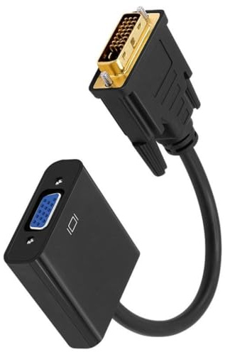 Cable convertidor DVI D a VGA fiable para mejorar la experiencia visual, 23 cm