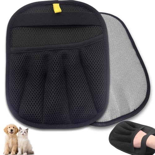 bggmn Pet Hair Removal Glove, Electrostatic Five-Finger Design, Reusable Fur Remover for Cats, Dogs, Couch, Carpet, Car Seat (1PCS)