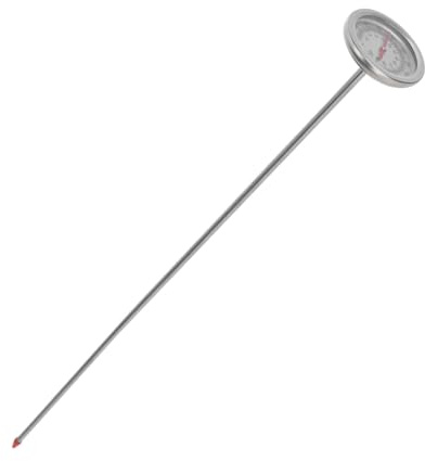 GANAZONO Thermomètre De Jardin à Compost Acier Inoxydable 50 Cm pour Sol Et Compost, Outil De Mesure Précis Température du Sol, Usage Extérieur Jardinage, Longue, Lecture Rapide 10 à 100°c