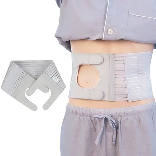 WAMJ AQDY Stoma Gürtel, Medizinischer Einstellbar Stoma Gürtel, Atmungsaktiv, für Männer und Frauen, Schützt Stomabeutel(XL)