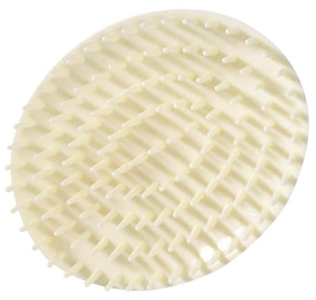 Kopfhautmassagebürste für Haare und Kopfhaut, Kunststoff, Beige | Massagefunktion und Kopfhautpeeling, für Waschen, Trockene oder Nasse Anwendung, Praktische Griffhilfe