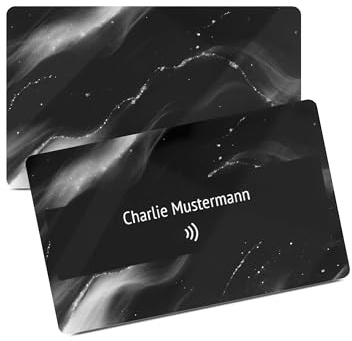 Personalisierte NFC-vCard, digitale Visitenkarte mit NFC, PVC, 85,6 x 54 mm