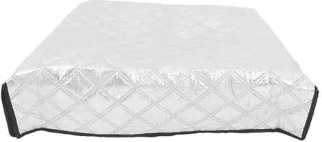 OSALADI Housse Étanche pour Congélateur 70x70 Cm, Isolante en Film Aluminium, Protection Solaire et Anti-eau, Compatible Congélateur et Réfrigérateur, Usage Maison et Extérieur,