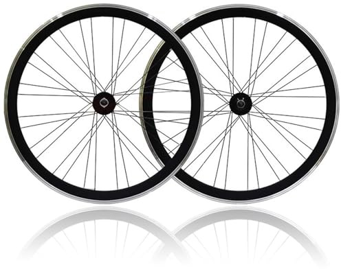 SXSHEYS 700C Fixie-Fahrrad-Laufradsatz, 40-mm-Felgen, V-Bremse, Vorder- und Hinterräder, 32/36 Speichenlöcher, Singlespeed-Fahrrad