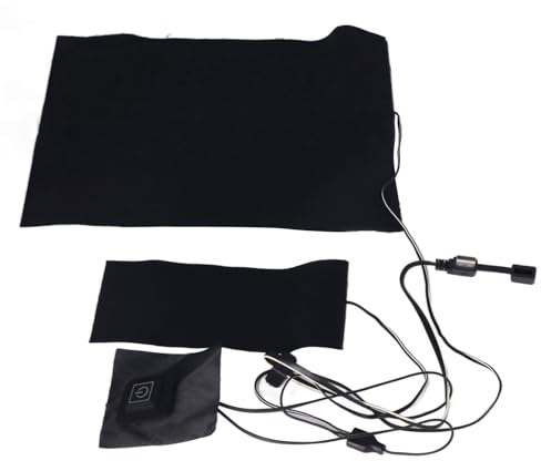 Riuulity Almohadilla Calefactora Eléctrica de Temperatura Ajustable Almohadilla Calefactora de Tela Impermeable para Chaqueta de Chaleco Calentamiento Rápido Liviana para Actividades Al Aire Libre