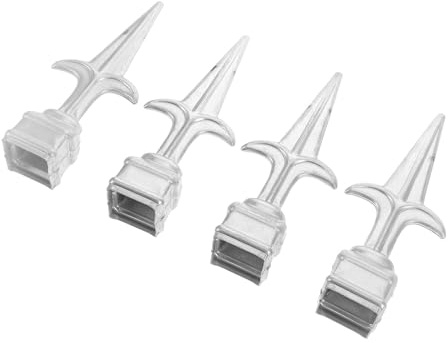 ibasenice Puntali per Recinzione in Ferro 4 Pezzi Decorativi per Cancello da Giardino e Fattoria Punta Appuntita, Accessori per Recinzioni Esterni Resistenti a Termine