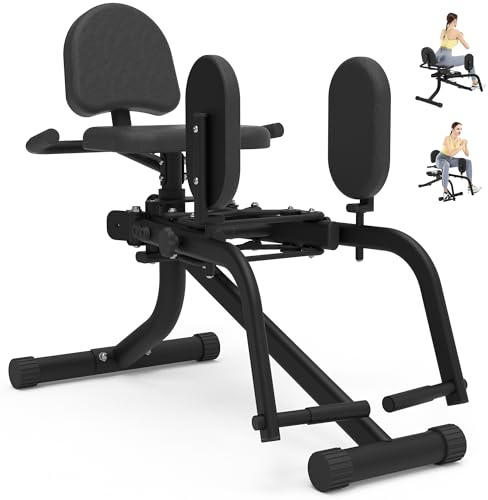 GuuG Hip Adduktoren Abduktoren Machine: 2 in 1 Po Trainer für Zuhause Hüfttrainer Innenschenkel Trainer Oberschenkeltrainer Beintrainer Beine Po Trainingsgerät Fitness Home Gym