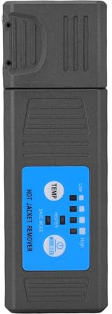 Leftwei Pelacables Térmicos de Fibra óptica M8, Herramienta de Pelado Horizontal con Calefacción, Pelacables de Fibra óptica, con Calentamiento Automático y Batería de 3500 MAh, Ideal para Cintas de