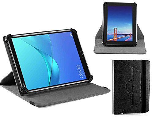 Navitech Housse étui Folio Noir avec Stylet Compatible avec iRULU 7 inch Phablet