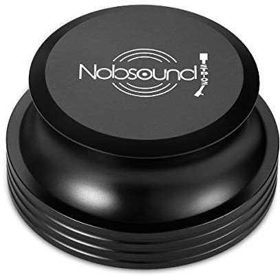 Nobsound LP Vinyl Turntable Disc Stabilizer Record Weight Metal Matte Black SCHALLPLATTEN-AUFLAGEGEWICHT SCHWARZ (Black)