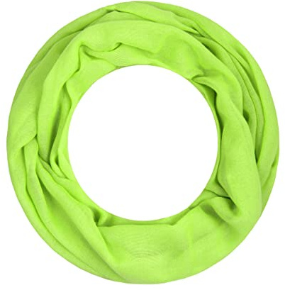 Majea Damen Loop Schal Alice – Leichter Ganzjahres-Schlauchschal schmal unifarben – 160x50cm Weicher Indoor & Büro Loop mit Viskose – hellgrün