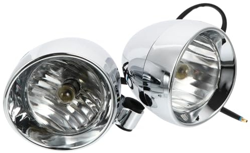 CIYODO Motorcycle Headlight Retro Bullet Fog Light 5.5 Inch Waterproof Auxiliary Spot Driving Lamp with Intelligent Heat Dissipation for Motorbike