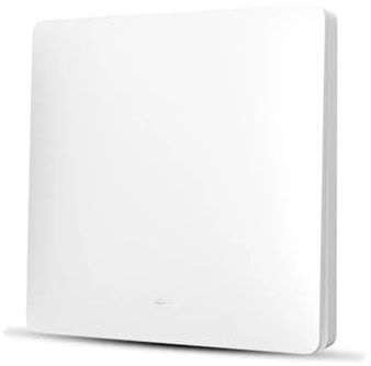 Juego de interruptores inalámbricos de pared, interruptor de luz con receptor, alcance de 30 m, sin batería, 1 pulsador