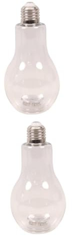 Ciieeo 2 Set bottiglia a bulbo Home decor lampadine a LED ornamento della bottiglia della lampadina arredamento mestiere chic lampadina decorativa domestico decorare bianca