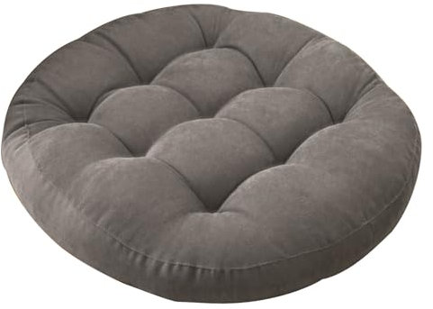 HLTQL - Cojín de suelo de gran tamaño, cojín de suelo exterior para terraza, gran cojín de suelo redondo, cojín puf, salón, cojín grueso para silla (8,55 cm)