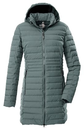 G.I.G.A. DX quiltad damparkas/funktionsparka i dunutseende med avtagbar huva GW 77 WMN QLTD PRK_Bacarya, mörk aquaverde, 36, 43685-000