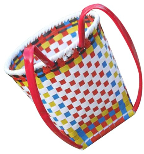DONFAMDS Handgewebter Junge Mädchen-souvenirkorb Ethnischer Stil Kleine Aufbewahrung Für Aufführungen Zufällige Farbe Für Wohnzimmer Schlafzimmer Und Camping