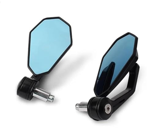 BYLKFC Coppia Specchi Moto Specchietti Retrovisori per estremità Manubrio Moto per Kawasaki Z400 Z650 Z900 Z1000 Z 400 650 900 1000 Specchietto Laterale Regolabile Specchietti Regolabili
