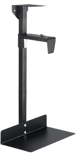 Soporte de montaje para procesador – soportable bajo el escritorio, soporte de ordenador robusto | Soporte de CPU bajo mesa con brazos flexibles, configuración para ahorrar espacio,