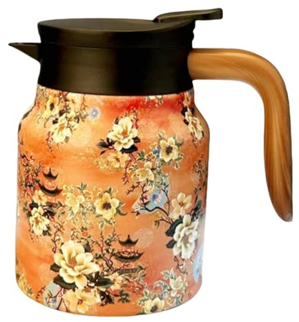 Jarra Para Líquidos Calientes, Dispensador De, Servidor De Bebidas [33,8 Oz] | Colador Infusor Incluido Para Agua De Té Y Café, Solución De Almacenamiento De Bebidas Frías, Recipiente De Vidr