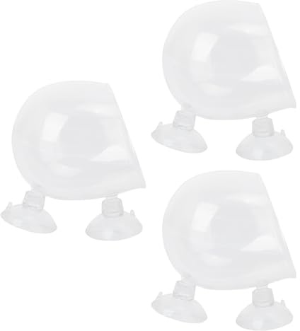 Tofficu 3Pcs Tasses en Verre Pratiques pour Plantes Aquatiques, Pot de Plantation Blanc Facile à Utiliser pour Aquarium et Bassin de Jardin