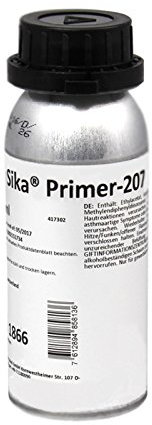Sika Primer 207, 250 ml Dose | Sika Voranstrich zur Haftverbesserung | Profi-Vorbehandlungsmittel für Glas, Keramik, Metall, Kunststoff, KTL | Für Verklebungen mit Sikaflex