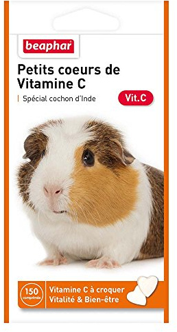 BEAPHAR PETITS COEURS DE VITAMINE C COCHON D'INDE 150 CPS