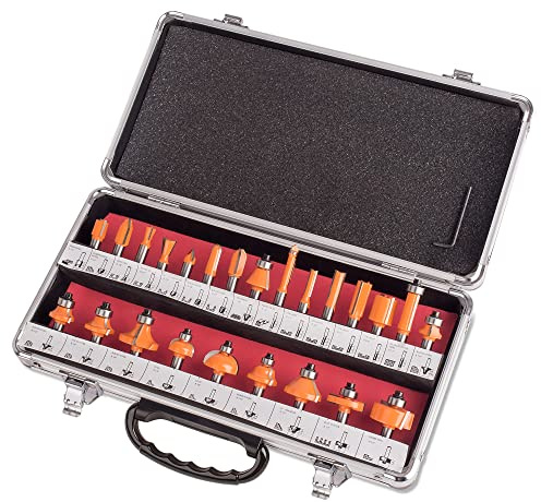 HM Fräsersatz 24 tgl Schaft 8 mm Nutfräser Fräser Holzfräser Oberfräser Set
