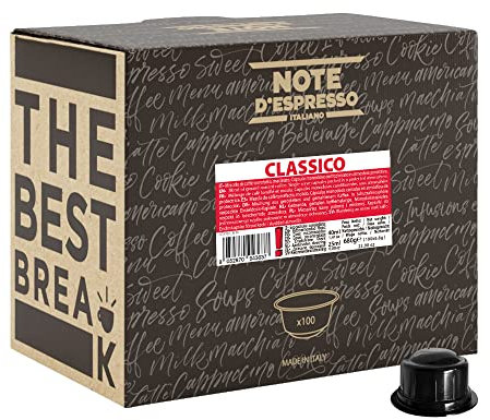Note d'Espresso - Classico - Dosettes de Café - Compatible avec les Machines CAFFITALY* - 100 caps