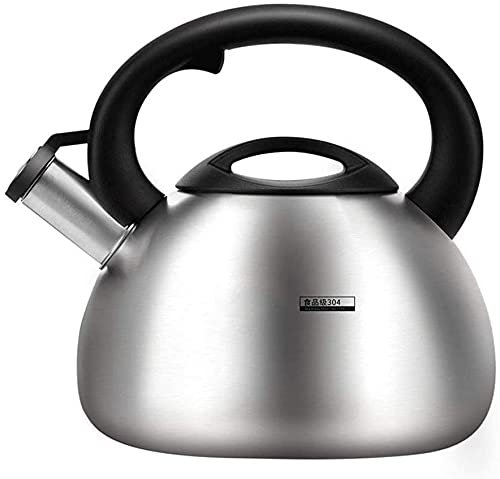 ZHANGZONG Bouilloire INOX Théière en Fonte Bouilloire sifflante Chaudières à thé et à Eau sur cuisinière Grande capacité 3,5 L. Chauffage Rapide et Uniforme, Forme exquise. Universelle pour c