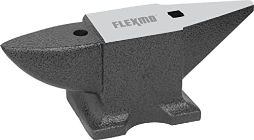 FLEXMO Schmiede Amboss 5 KG / 10 KG / 20 KG - Schmiede Zubehör Amboss Werkzeug mit rundem und quadratischem Loch robust geschmiedeter Stahl Qualität von KÖGL GmbH (5.00, Kilogramm)