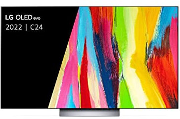 LG OLED55C24LA - Smart TV webOS22 55 pulgadas (139 cm) 4K OLED evo - Procesador Inteligente Potencia a9 Gen 5 IA - Compatible con formatos HDR Dolby Vision y Atmos, TV para Gaming