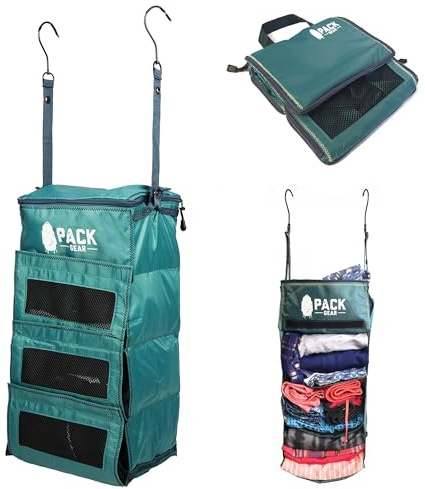 Pack Gear Organiseur de valises | Emballez Plus dans Vos Grands Bagages ou Bagages à Main | Déballez instantanément avec Ces Cubes d'emballage de Compression pour valises | Organiseur d'étagère à
