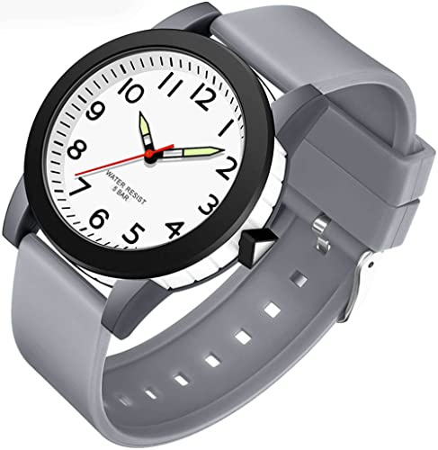 Kinder Armbanduhr Jungen Mädchen Analog Quarz Uhr Damen Senioren Leuchtzeiger Kinderuhr Junge Outdoor Sport Uhren Wasserdicht Große Zahlen